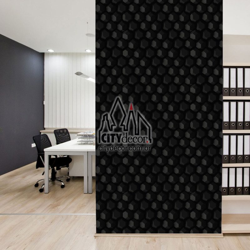 Papel de parede preto 3D Papel de parede preto 3D