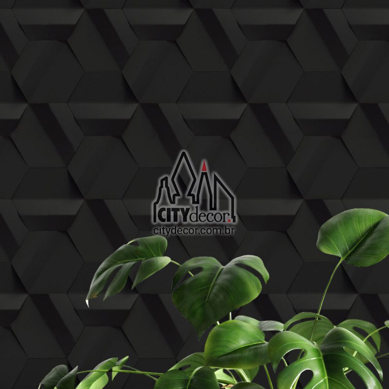 Papel de parede preto 3D para cozinha Papel de parede preto 3D para cozinha