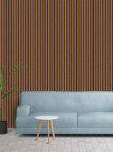 papel de parede ripado sala