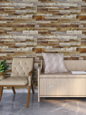 papel de parede ripas de madeira mix coco