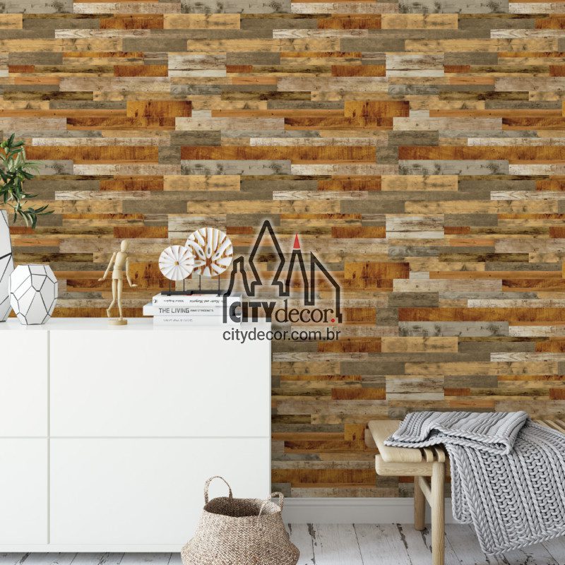 papel de parede ripas de madeira mix linhaça papel de parede ripas de madeira mix linhaça