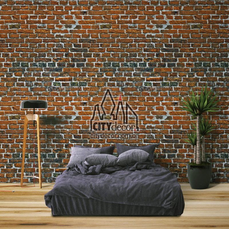 Adesivo papel de parede tijolinho industrial Papel de parede tijolo industrial