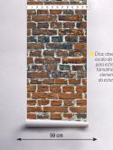 Papel de parede tijolinho industrial