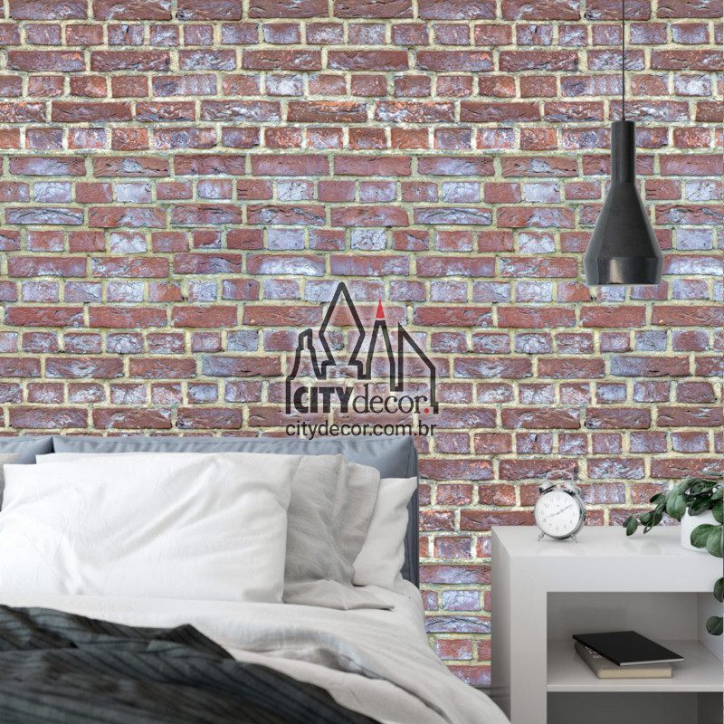 Papel de parede tijolinho Queens Papel de parede tijolinho a vista Queens