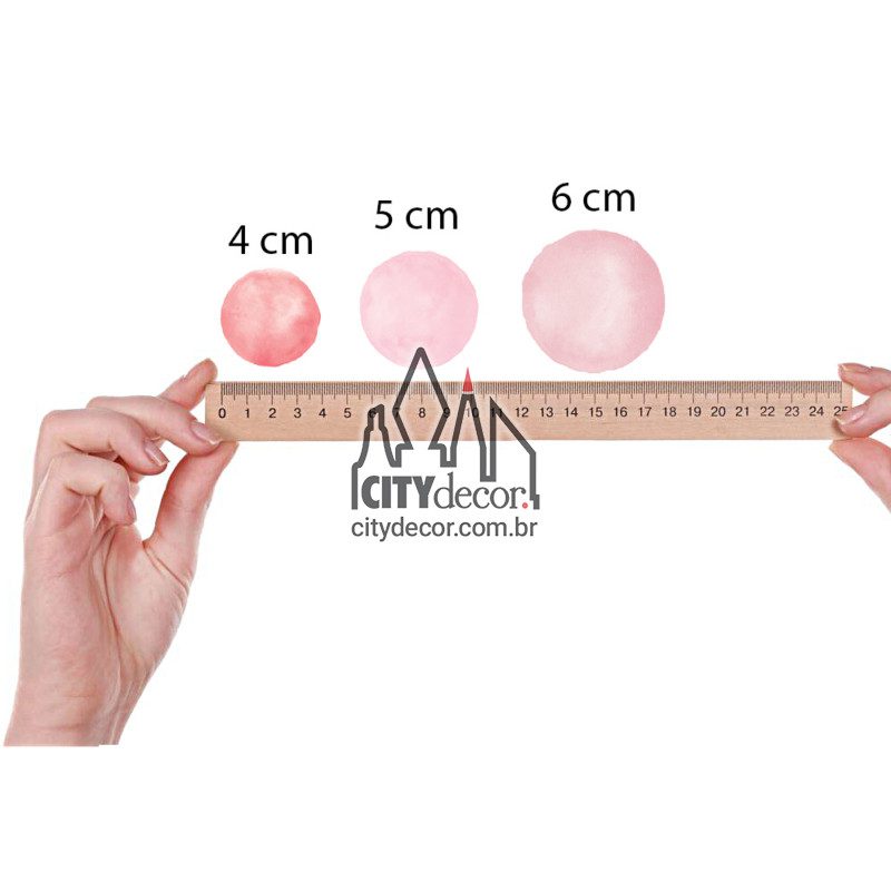 guia de tamanho bolinhas guia de tamanho bolinhas aquarela