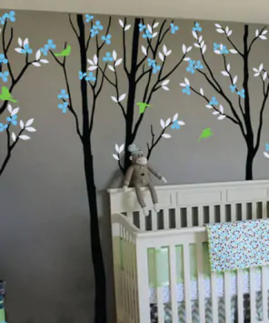 Adesivo de parede infantil árvore grande