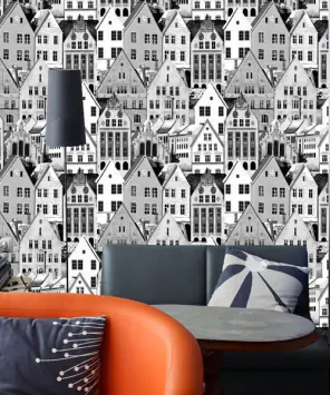 Adesivo papel de parede Amsterdam