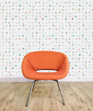 Adesivo papel de parede botões de roupa