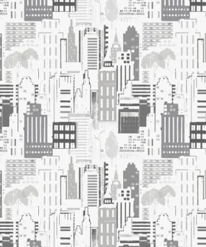 Papel de parede prédios cinza