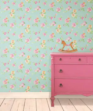 Adesivo papel de parede floral primavera