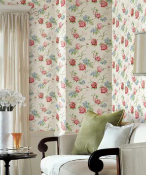 Adesivo papel de parede floral com rosas