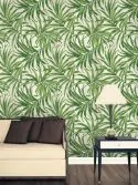 Papel de parede floral tropicália - natural