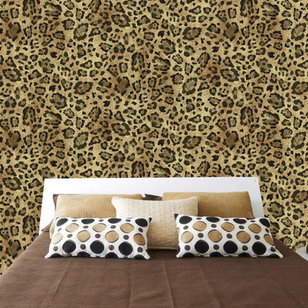 Papel de parede animal print onça Papel de parede animal print onça