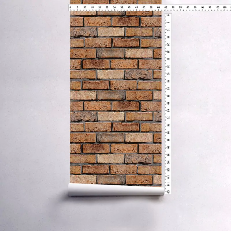 papel de parede tijolinho de barro Dakota